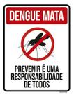 Kit 3 Placas Dengue Mata Previnir Responsabilidade 36X46