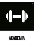 Kit 3 Placas Desenho - Academia