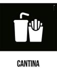 Kit 3 Placas Desenho - Cantina