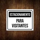 Kit 3 Placas Estacionamento Para Visitantes