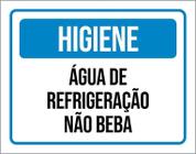 Kit 3 Placas Higiene Água De Refrigeração Não Beba