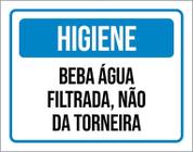 Kit 3 Placas Higiene Beba Água Filtrada Não Da Torneira