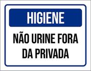 Kit 3 Placas Higiene Não Urine Fora Da Privada ul