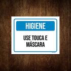 Kit 3 Placas Higiene Use Touca E Máscara