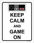 Kit 3 Placas Keep Calm And Game On 36X46