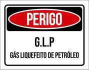 Kit 3 Placas Perigo Gás Liquefeito Petróleo 36X46