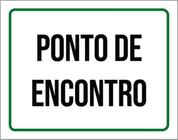 Kit 3 Placas Ponto Encontro Setor