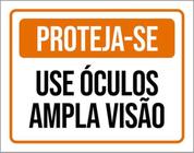 Kit 3 Placas Proteja-Se Use Óculos Amplia Visão 36X46