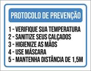 Kit 3 Placas Protoicolo De Prevenção Higiene