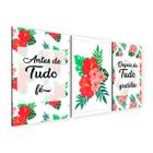 Kit 3 Placas Quadros Decorativos Antes de tudo Fé, Depois de Tudo Gratidão - 10