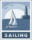 Kit 3 Placas Sailing Navio 36X46