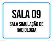 Kit 3 Placas Sala 09 Sala Simulação Radiologia