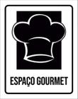 Kit 3 Placas Setor Espaço Gourmet 36X46