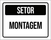 Kit 3 Placas Setor Montagem 36X46