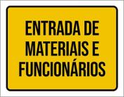 Kit 3 Placas Sinalização Ambiente Entrada Materiais