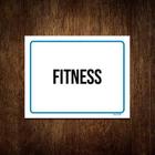 Kit 3 Placas Sinalização Ambiente Fitness