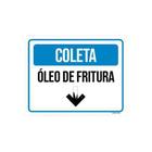 Kit 3 Placas Sinalização Coleta Óleo De Fritura