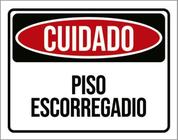 Kit 3 Placas Sinalização - Perigo Piso Escorregadio