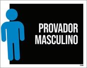 Kit 3 Placas Sinalização - Provador Masculino