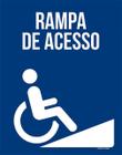 Kit 3 Placas Sinalização - Rampa De Acesso ul Ml325