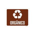 Kit 3 Placas Sinalização Reciclagem Orgânico