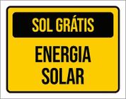 Kit 3 Placas Sinalização - Sol Energia Solar