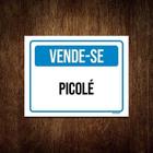 Kit 3 Placas Sinalização Vende-Se Picolé ul