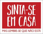 Kit 3 Placas Sinta-Se Em Casa Vermelha 36X46