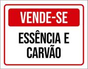 Kit 3 Placas Vende-Se Essência E Carvão