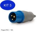 Kit 3 Plug 3P+T 32A 220V 9H - AZ PLS-4279