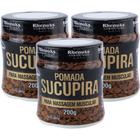 Kit 3 Pomada Sucupira 200g Para Desconforto Muscular Coluna