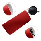 Kit 3 Porta Oculos De Sol Capinha Estojo Em material ecológico Fino Premium Vermelho