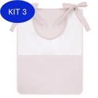 Kit 3 Porta Treco Individual - Rosa Com Branco