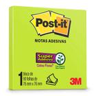 Kit 3 post-it 90f 76x76 verde neon