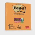 Kit 3 post-it laranja 90f 76x76