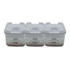 Kit 3 Potes Hermetico Acrilico Super Vedação 350ml - UNIVENDAS