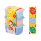 Kit 3 Potes Herméticos 250Ml Linha Kids - Dup