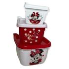 Kit 3 Potes Minnie Infantil Plasútil