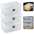 Kit 3 Potes Multiuso Organizador Com Tampa 2 Litros Cozin...