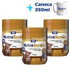 Kit 3 potes Nutra Senior Adulto 50+ 800g e Caneca exclusiva 350ml