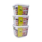 Kit 3 Potes Quadrados Chef Pro Paramount 1910 ml
