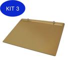 Kit 3 Prancheta Portátil Trident 48-A4 - Mdf Natural 4Mm