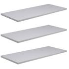 Kit 3 Prateleiras Mdf 60x20 Branco Nicho Livros Revista - LOJA DO MDF