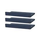 Kit 3 Prateleiras Porta Quadros 30 x 10cm azul Suporte Invisível - Mercado das Prateleiras