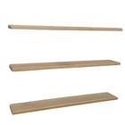 Kit 3 Prateleiras Reta Painel Pinus Com Suporte Invisível 60X15