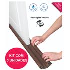 Kit 3 Protetor de Porta Veda Porta Impermeavel contra Insetos e Poeiras Ajustavel de 50 A 120 cm