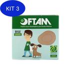 Kit 3 Protetor Ocular Grande Oftam Bege