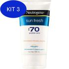 Kit 3 Protetor Sun Fresh Neutrogena 120 Ml