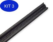 Kit 3 Protetor Veda Portas Rolinho material sintético impermeável 100 cm
