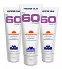 KIT 3 Protetores Solares Fps 60 Bisnaga 120g Mavaro